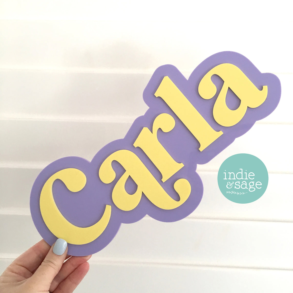 Personalised Acrylic Name Sign | 3D Double Layer Nursery Name Plaque | Custom Kids Room Decor | 15cm 20cm 30cm 40cm