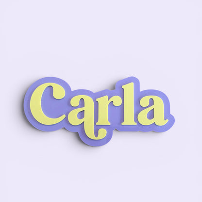 Personalised Acrylic Name Sign | 3D Double Layer Nursery Name Plaque | Custom Kids Room Decor | 15cm 20cm 30cm 40cm