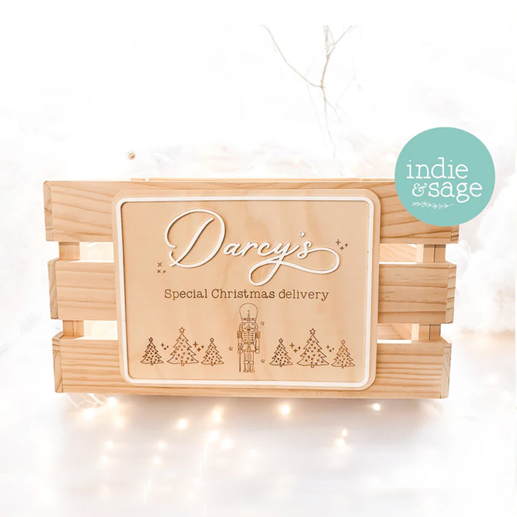 Christmas Eve/December Crate Signs - Special Christmas Delivery (Nutcracker Design)