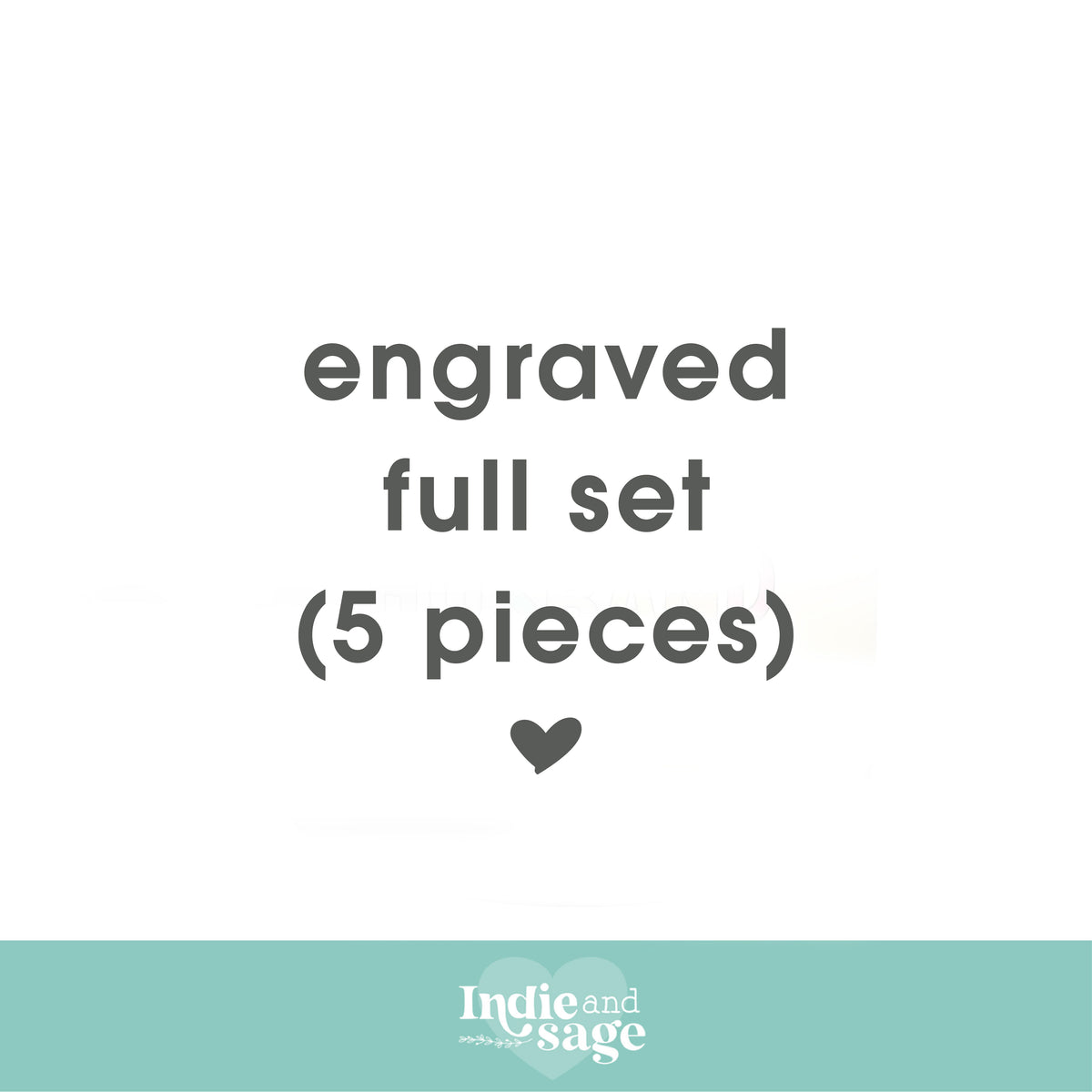 Engraved Pens - Full set (5 pieces)