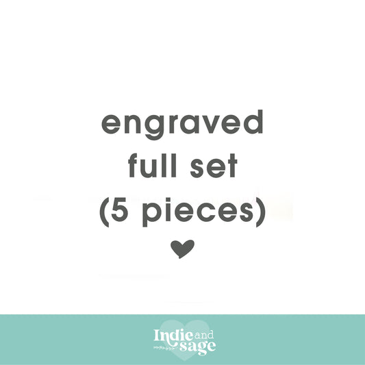 Engraved Pens - Full set (5 pieces)