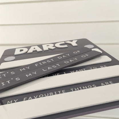 Personalised Acrylic First Day of School Sign