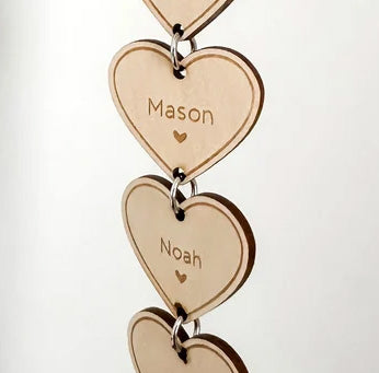 Extra Hearts for Family Wall Hanging