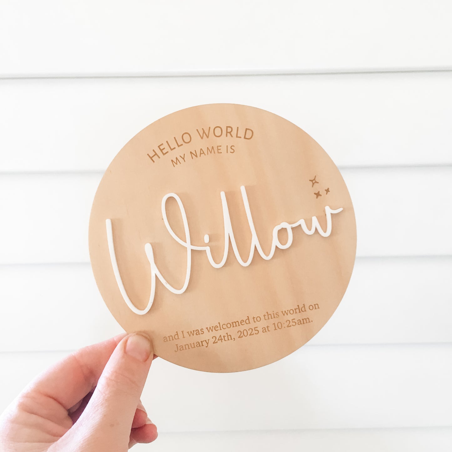 Hello World Personalised Newborn Announcement
