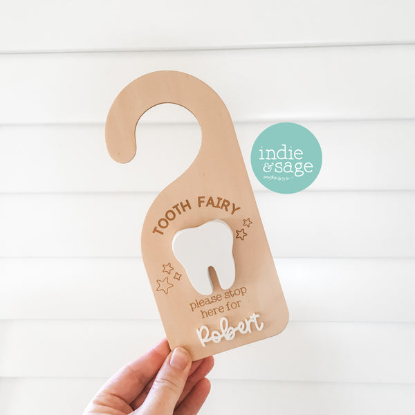 Personalised Tooth Fairy Door Hanger