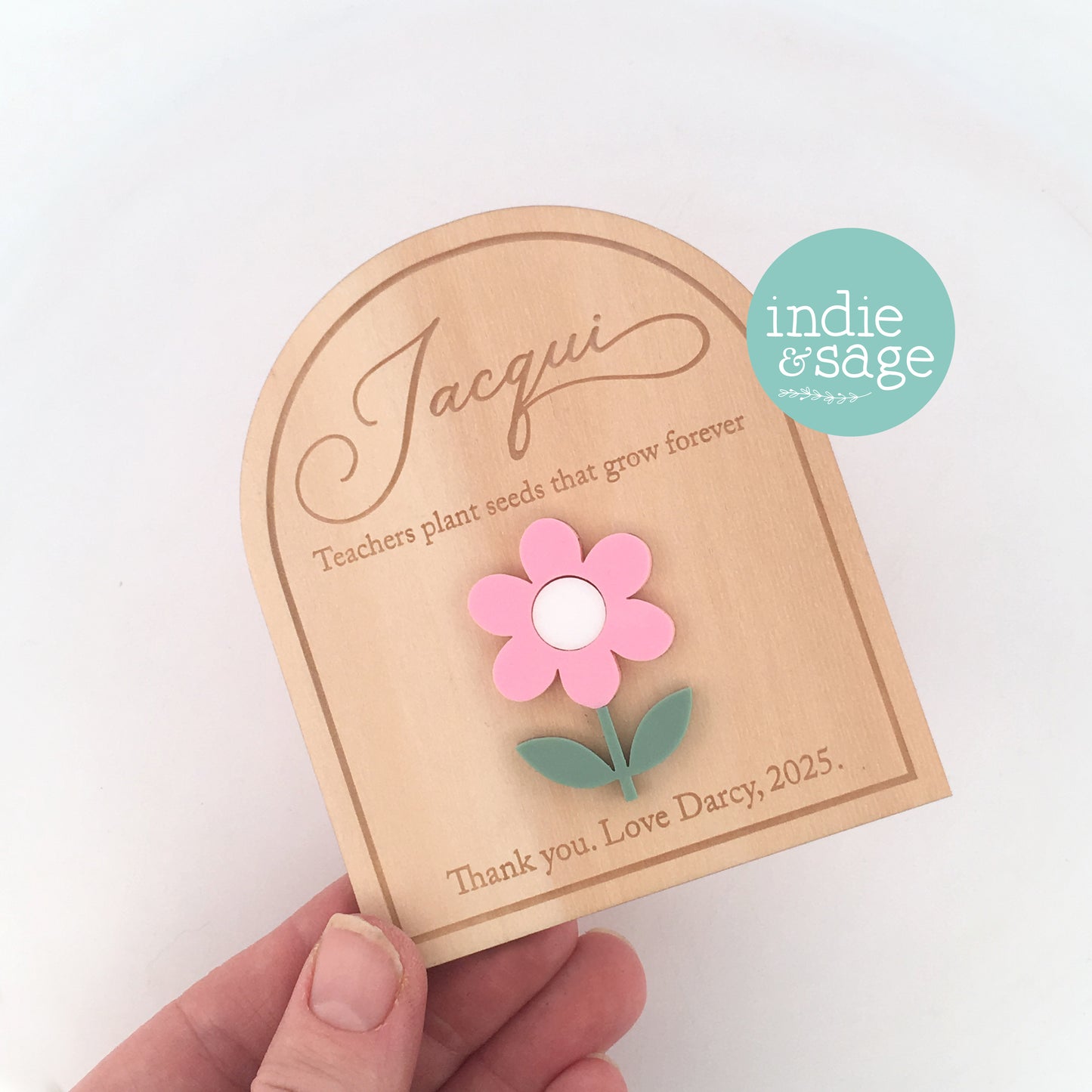 Teacher Gift Ideas - Personalised Magnet, Teachers Plant Seeds That Grow Forever