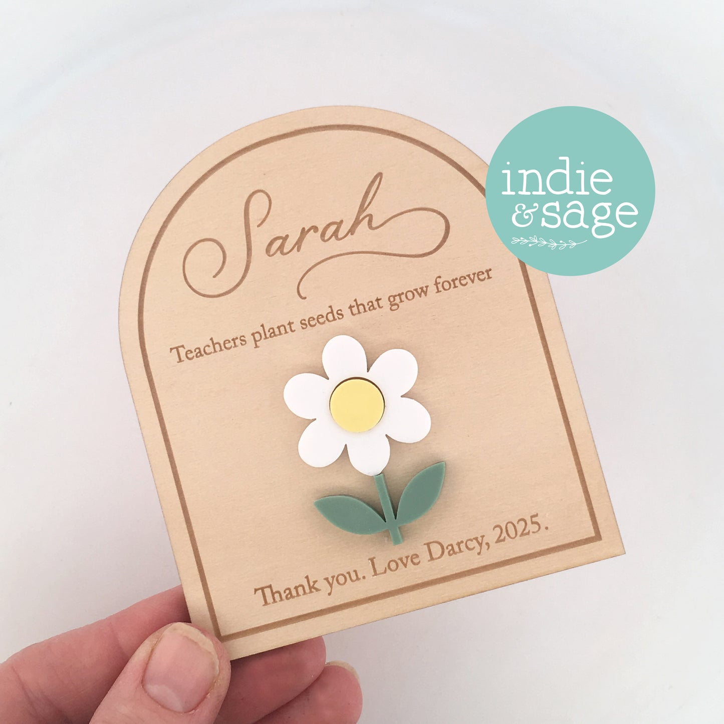 Teacher Gift Ideas - Personalised Magnet, Teachers Plant Seeds That Grow Forever