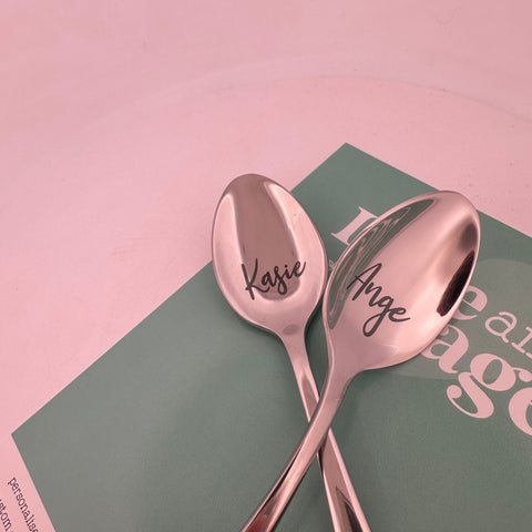 Two Custom Spoons for Jamie