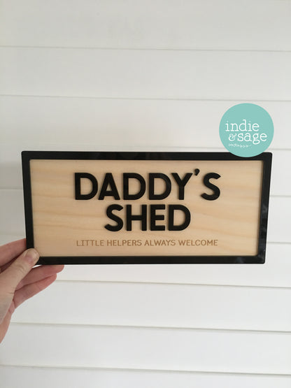 Personalised Shed Sign -  Little Helpers Always Welcome