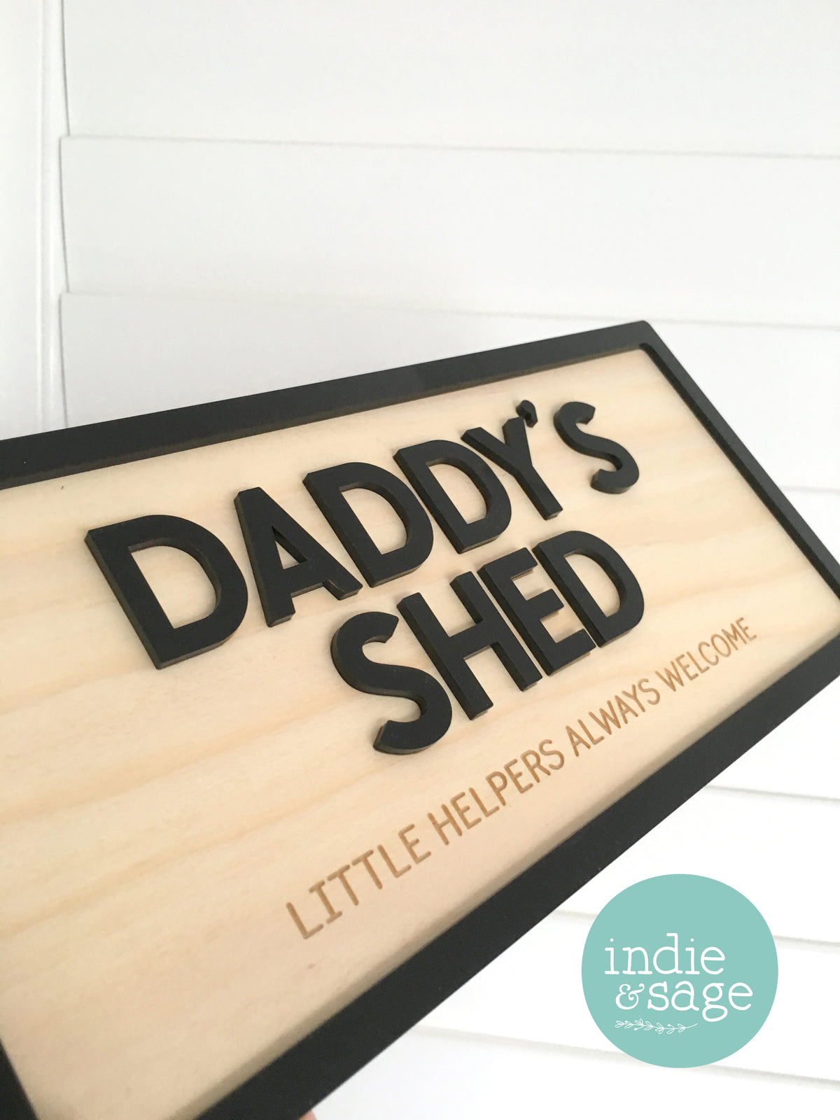 Personalised Shed Sign -  Little Helpers Always Welcome
