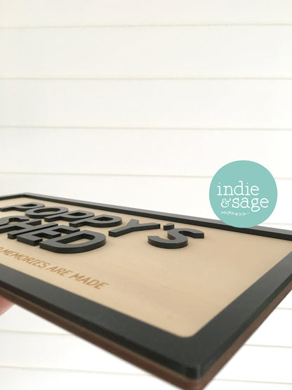 Personalised Shed Sign - Where Toys Are Fixed & Memories Are Made