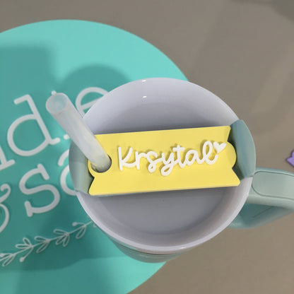 Personalised Stanley Name Plate / Stanley Cup Topper - The Must-Have Cup Accessory!