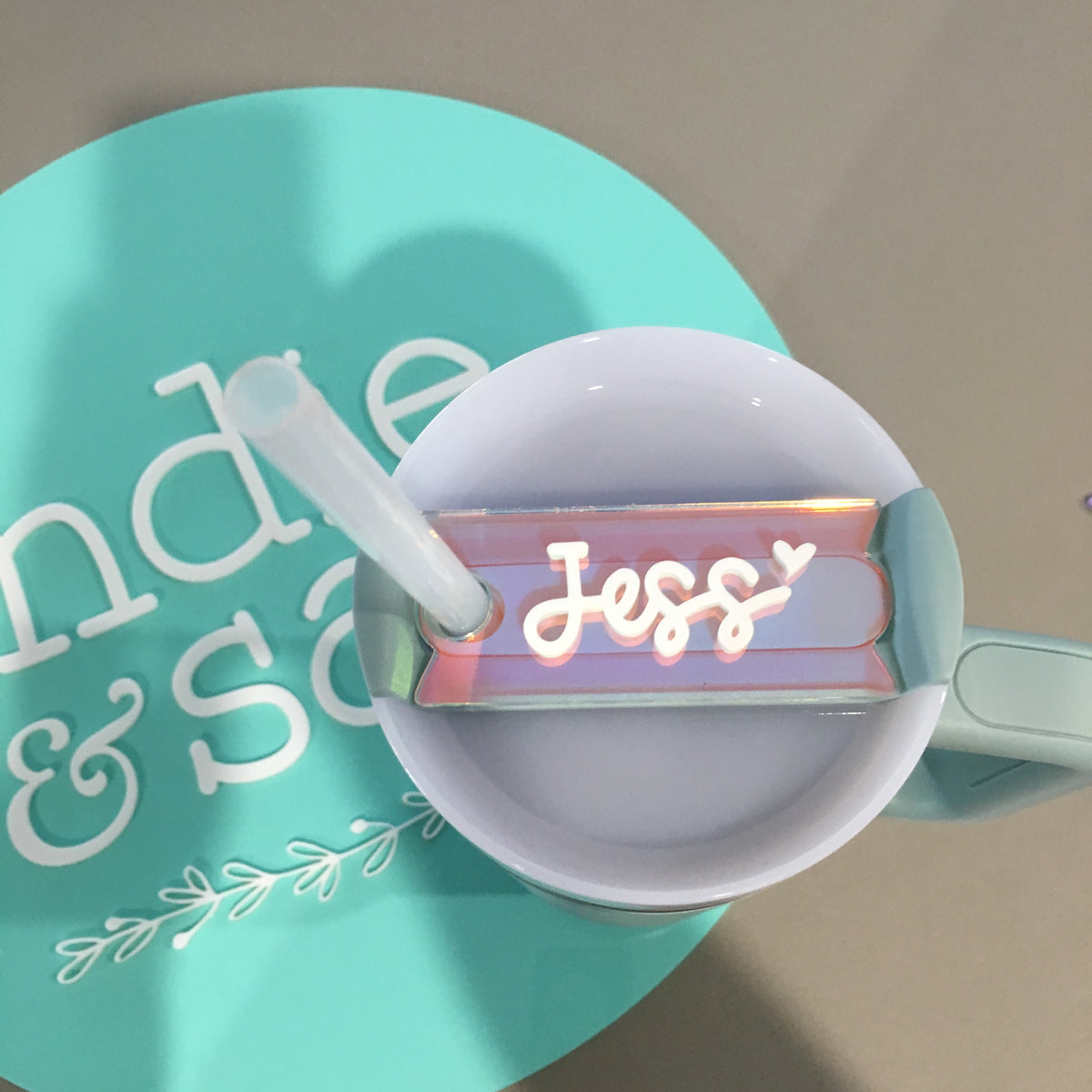 Personalised Stanley Name Plate / Stanley Cup Topper - The Must-Have Cup Accessory!