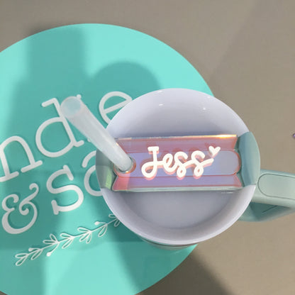 Personalised Stanley Name Plate / Stanley Cup Topper - The Must-Have Cup Accessory!