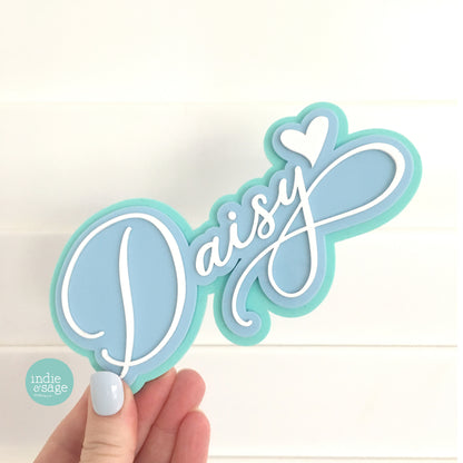 Personalised Acrylic Name Sign | 3D Triple Layer Nursery Name Plaque | Custom Kids Room Decor | 15cm 20cm 30cm 40cm