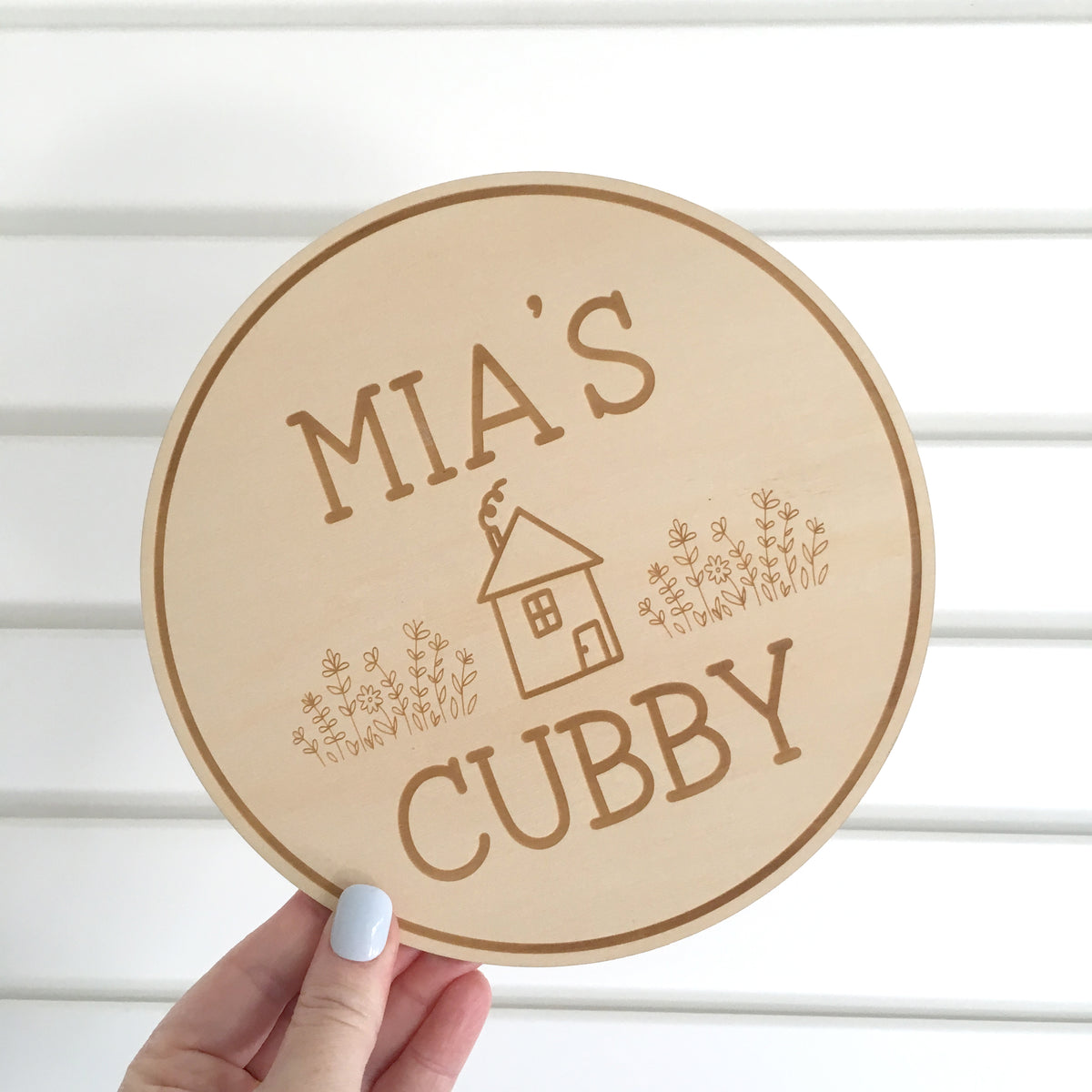 SALE PIECE - Mia's Cubby 20cm Cubby House Sign