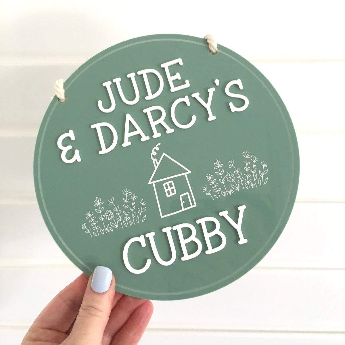 Outdoor Acrylic Cubby House Sign