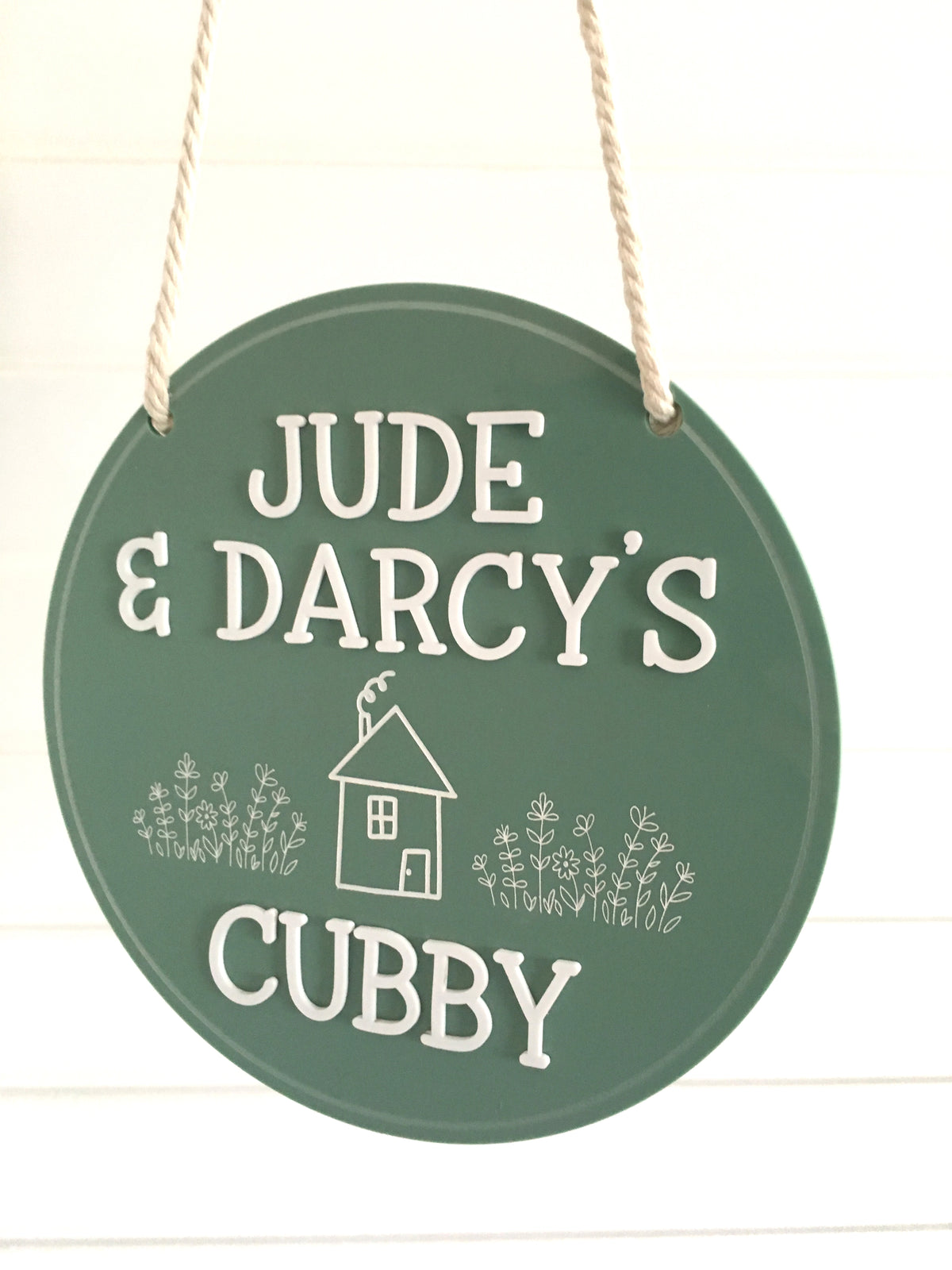Outdoor Acrylic Cubby House Sign