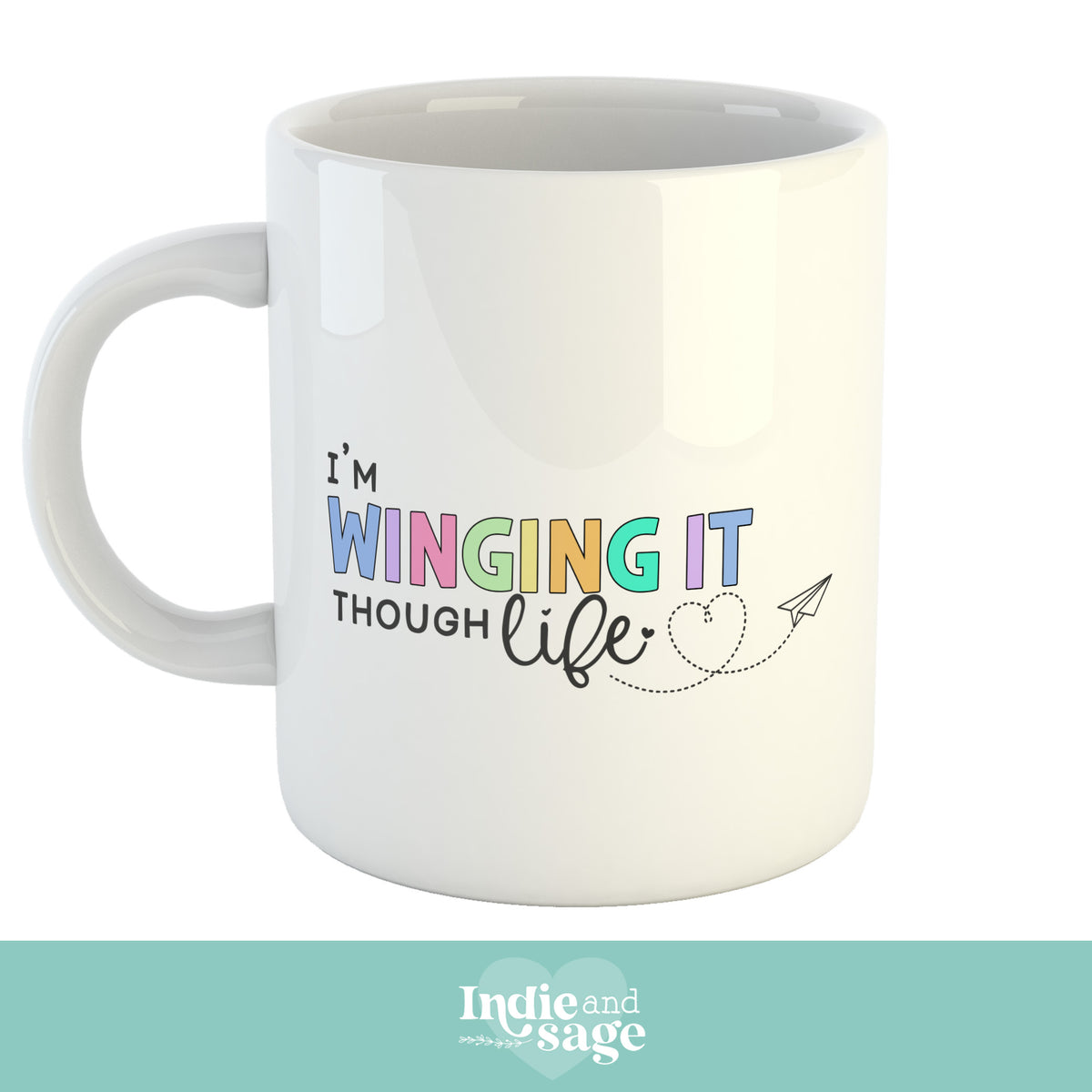 Mug - I'm winging it through life