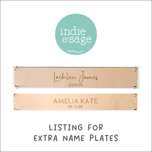 Extra Name Plate for Grandchildren signs