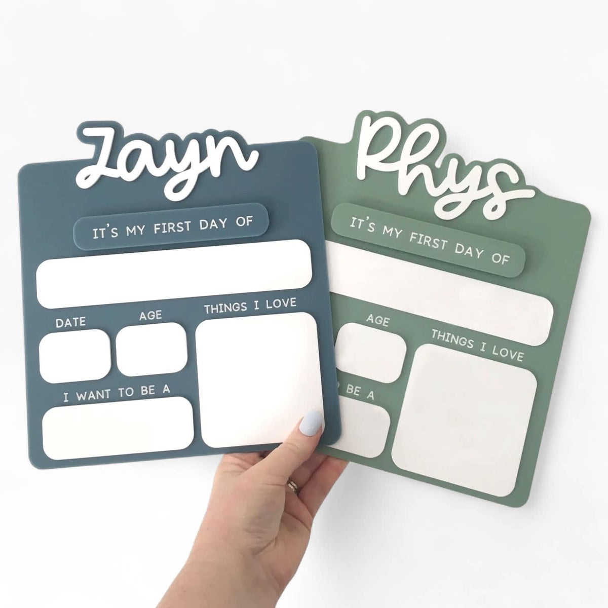 Acrylic Back to School Sign - Choose your colour