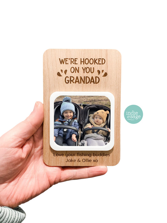 Personalised Photo Frame - We're Hooked On You