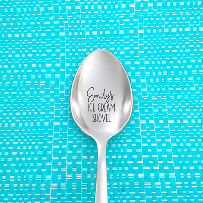 Personalised Spoon, Ice Cream Shovel (Personalise It With Any Name)