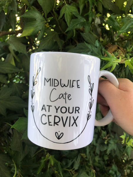 Personalised Midwife gift, Midwife At Your Cervix, Customized Midwife, Midwife Gift, Doctor Gift, Nurse Gift, Newborn Gift, Midwife Gifts