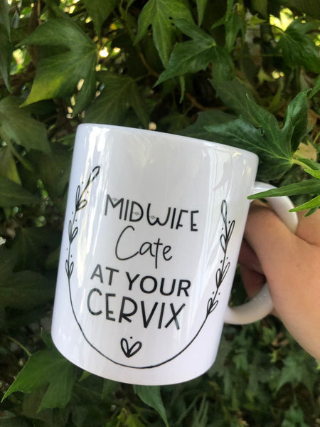 Personalised Midwife gift, Midwife At Your Cervix, Customized Midwife, Midwife Gift, Doctor Gift, Nurse Gift, Newborn Gift, Midwife Gifts