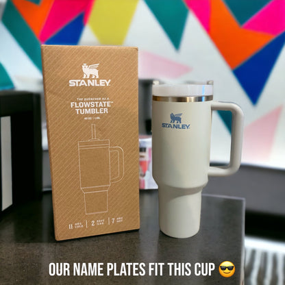 Personalised Stanley Name Plate / Stanley Cup Topper - The Must-Have Cup Accessory!