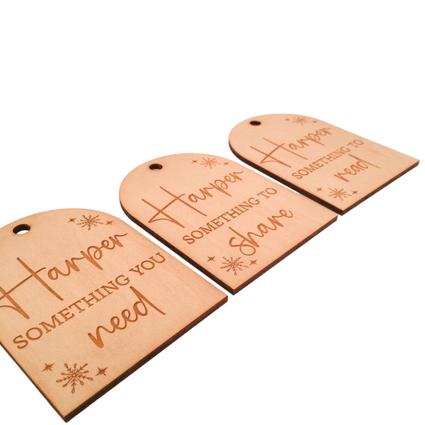 Personalised Christmas Something To Gift Tags, Mindful Gift Tags, Christmas Gift Tags, Wooden Gift Tags, Personalised Christmas Gift Tags