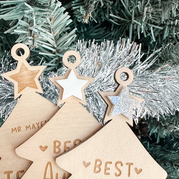Personalized Christmas Ornament / Christmas Gift Tag, Gift, Personalised Gift, Best Holiday Gifts, Gift for Her, Personalized Gift Grandma