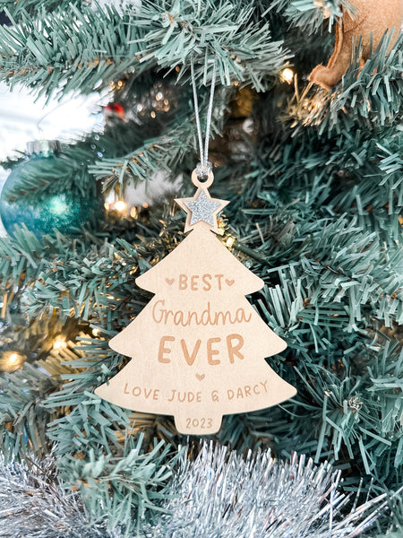 Personalized Christmas Ornament / Christmas Gift Tag, Gift, Personalised Gift, Best Holiday Gifts, Gift for Her, Personalized Gift Grandma