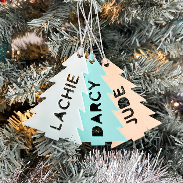 Personalised Christmas Tree Decoration doubles as a Stocking Tag, Personalised Gift Tag, Christmas Gift, Ornaments, Christmas, Gifts for her