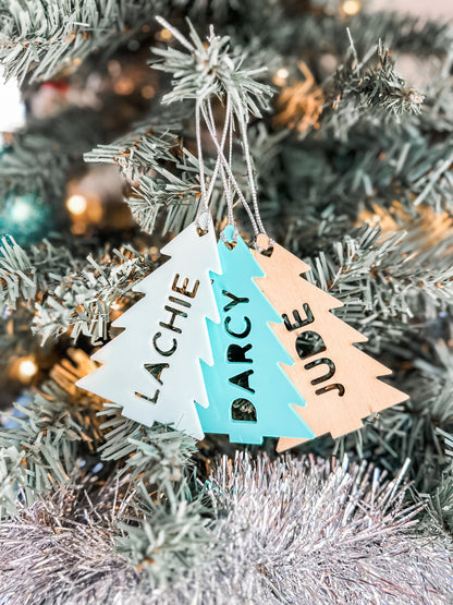 Personalised Christmas Tree Decoration doubles as a Stocking Tag, Personalised Gift Tag, Christmas Gift, Ornaments, Christmas, Gifts for her