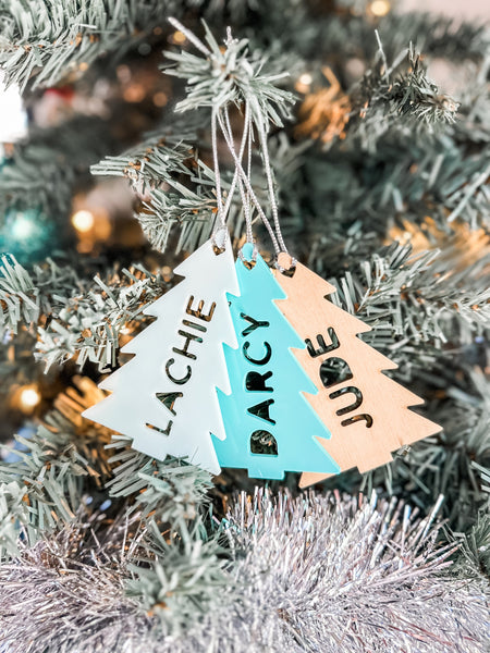 Personalised Christmas Tree Decoration doubles as a Stocking Tag, Personalised Gift Tag, Christmas Gift, Ornaments, Christmas, Gifts for her