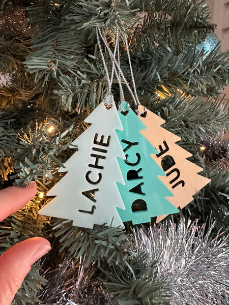 Personalised Christmas Tree Decoration doubles as a Stocking Tag, Personalised Gift Tag, Christmas Gift, Ornaments, Christmas, Gifts for her