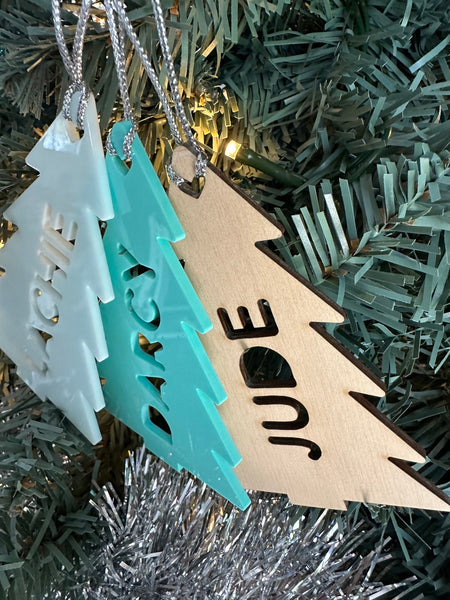 Personalised Christmas Tree Decoration doubles as a Stocking Tag, Personalised Gift Tag, Christmas Gift, Ornaments, Christmas, Gifts for her