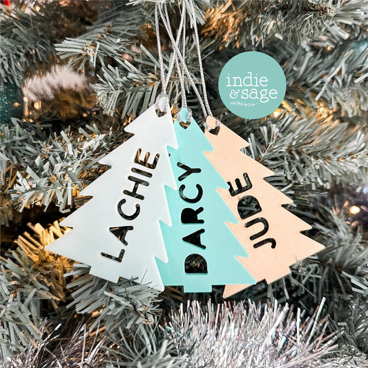 Personalised Christmas Tree Decoration doubles as a Stocking Tag, Personalised Gift Tag, Christmas Gift, Ornaments, Christmas, Gifts for her