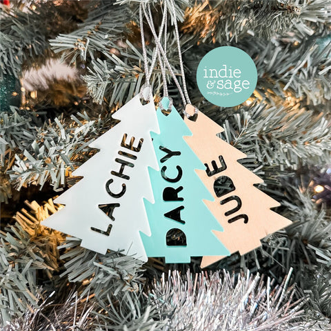 Personalised Christmas Tree Decoration doubles as a Stocking Tag, Personalised Gift Tag, Christmas Gift, Ornaments, Christmas, Gifts for her