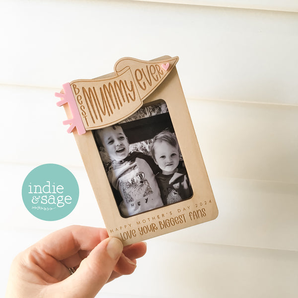 Best Mummy Ever Personalised Photo Frame (Change Mummy to another name)