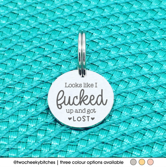 Personalised Dog Tag - I fucked up and got lost