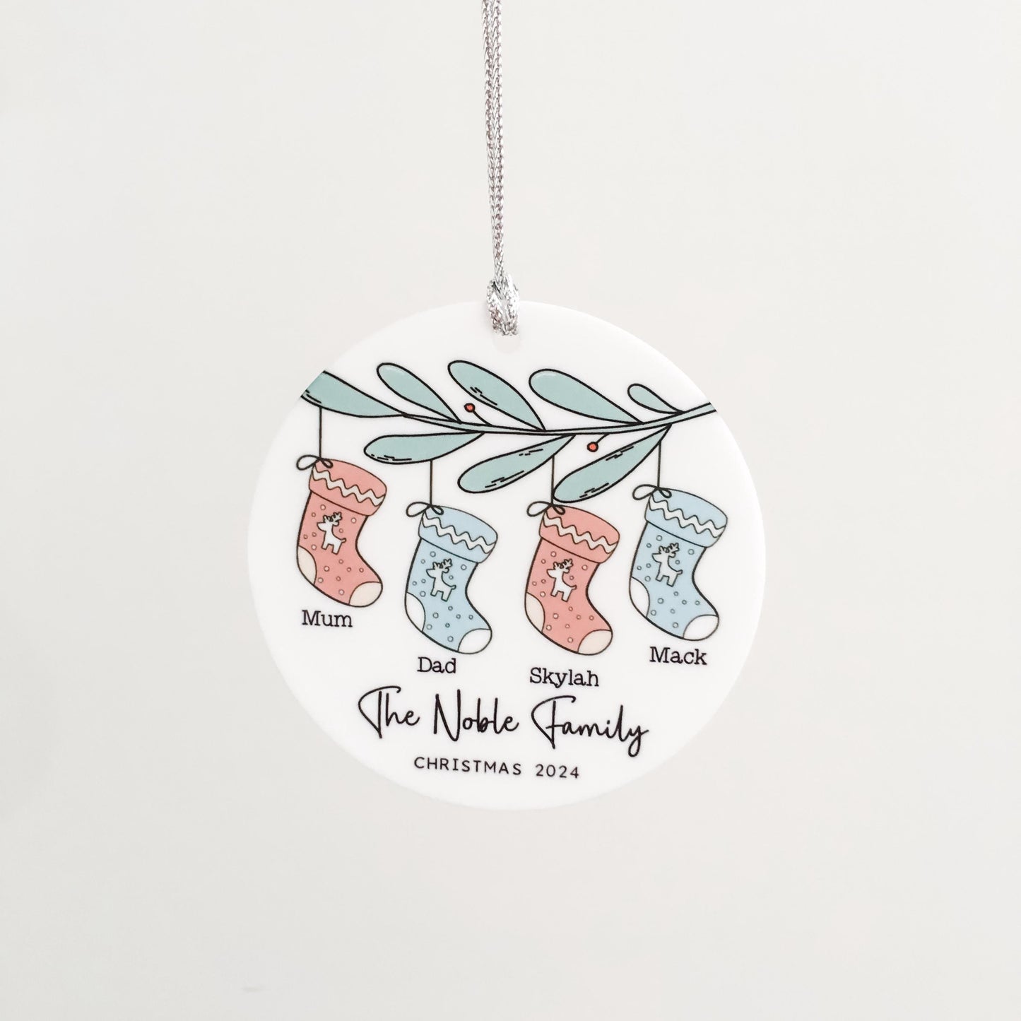 Personalised Family Christmas Ornament - Christmas Decorations Christmas Christmas Gifts Ornaments First Christmas Ornament First Christmas