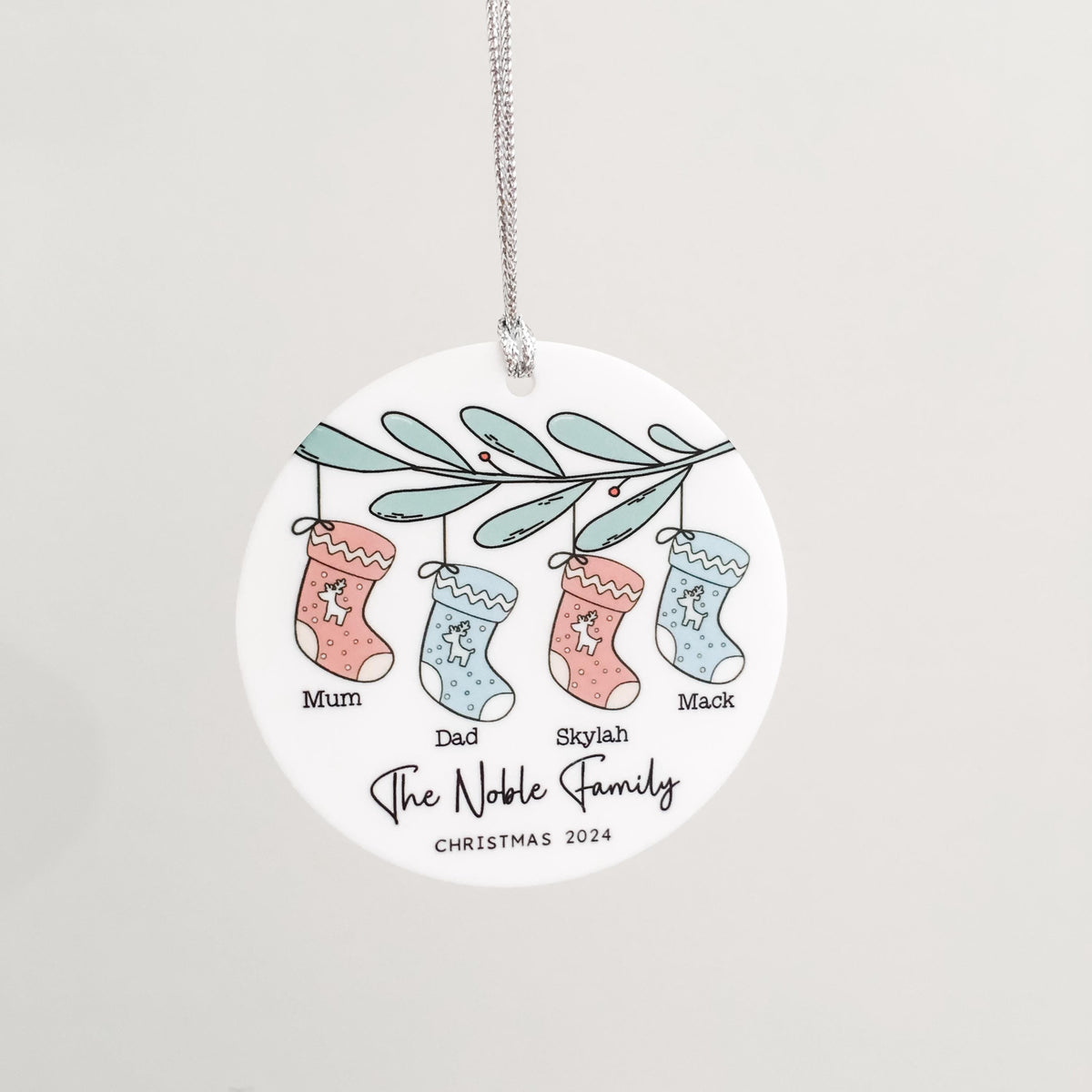 Personalised Family Christmas Ornament - Christmas Decorations Christmas Christmas Gifts Ornaments First Christmas Ornament First Christmas
