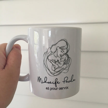 Personalised Midwife Mug, Midwife Gifts, Gift for Midwife, Cute Midwife, Gifts for Midwife, Midwife, Midwife Gift Ideas, Personalised Gifts