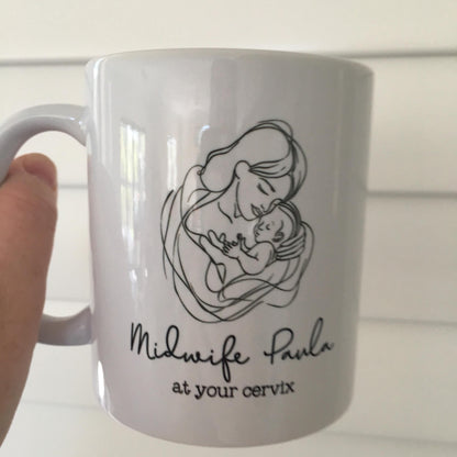 Personalised Midwife Mug, Midwife Gifts, Gift for Midwife, Cute Midwife, Gifts for Midwife, Midwife, Midwife Gift Ideas, Personalised Gifts
