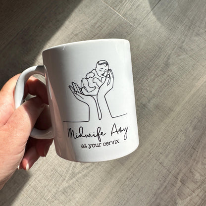 Personalised Midwife Mug, Midwife Gifts, Gift for Midwife, Cute Midwife, Gifts for Midwife, Midwife, Midwife Gift Ideas, Personalised Gifts