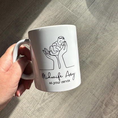 Personalised Midwife Mug, Midwife Gifts, Gift for Midwife, Cute Midwife, Gifts for Midwife, Midwife, Midwife Gift Ideas, Personalised Gifts