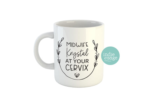Personalised Midwife gift, Midwife At Your Cervix, Customized Midwife, Midwife Gift, Doctor Gift, Nurse Gift, Newborn Gift, Midwife Gifts