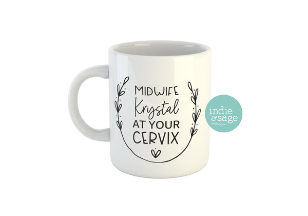 Personalised Midwife gift, Midwife At Your Cervix, Customized Midwife, Midwife Gift, Doctor Gift, Nurse Gift, Newborn Gift, Midwife Gifts